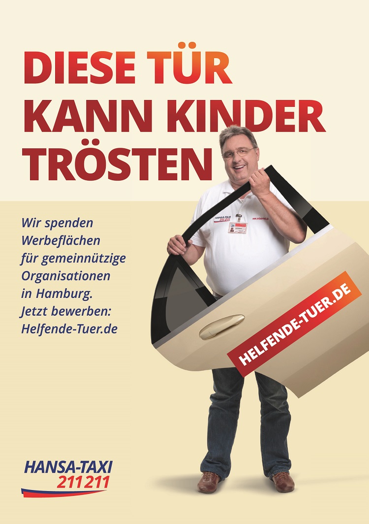 Hamburger Taxiunternehmer verschenken ihre Werbeflächen