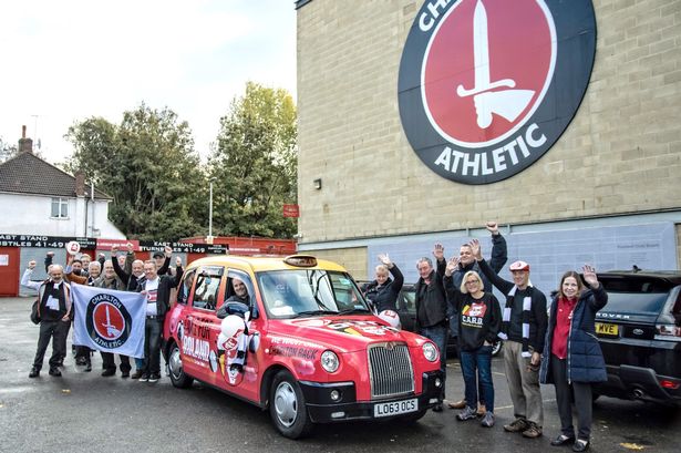 Charlton fans send London taxi to Belgium in protest