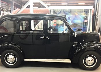 The Irish pub that comes with a 1955 Beardmore Taxi