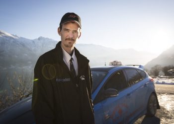 Evald Jåstads mit seinem Ford Focus RS Taxi Foto: Ford Werke GmbH/Falkeblikk AS