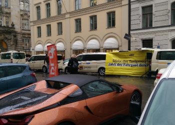 Gegen Uber@DLD Foto: Taxi Times