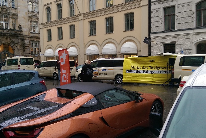 Gegen Uber@DLD Foto: Taxi Times