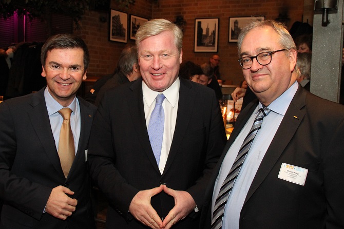 : GVN-Geschäftsführer Benjamin Sokolovic, Niedersachsens Wirtschaftsminister Dr. Bernd Althusmann und GVN Präsident Mathias Krage