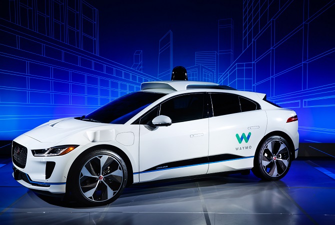 Jaguar I-PACE mit autonomer Technologie von Waymo Foto: Jaguar Land Rover