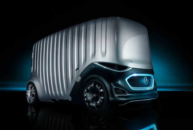 Mercedes zeigt Vision eines autonomen Vans