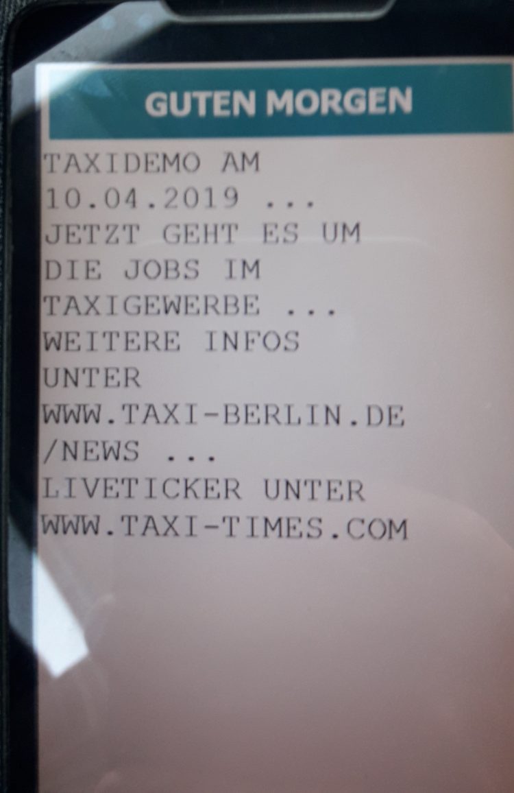 Liveticker – so lief der bundesweite Taxi-Aktionstag „Scheuerwehr“