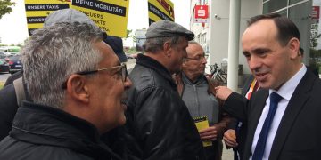 Taximahnwache beim brandenburgischen CDU-Parteitag