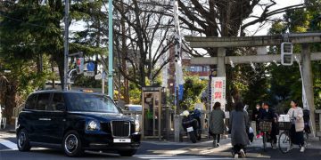 London Taxi startet in Japan