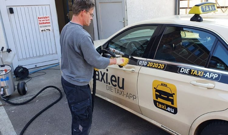Hygiene für das Taxi