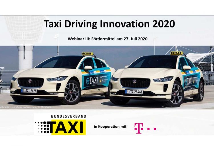 Taxi Driving Innovation 2020 – Fördermittel