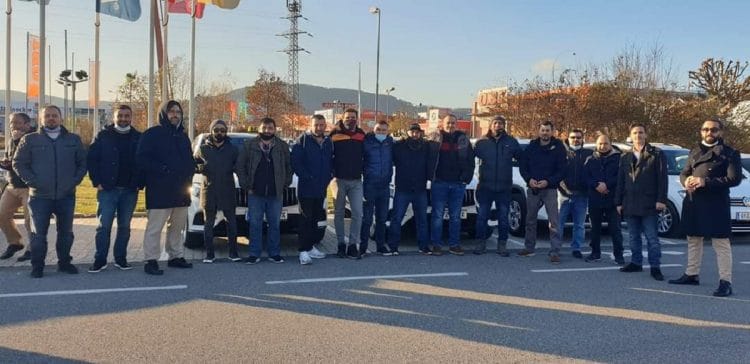 Taxi-Demo in Graz gegen Preis-Dumping