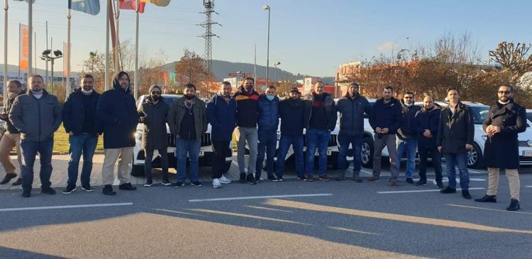 Taxi-Demo in Graz gegen Preis-Dumping