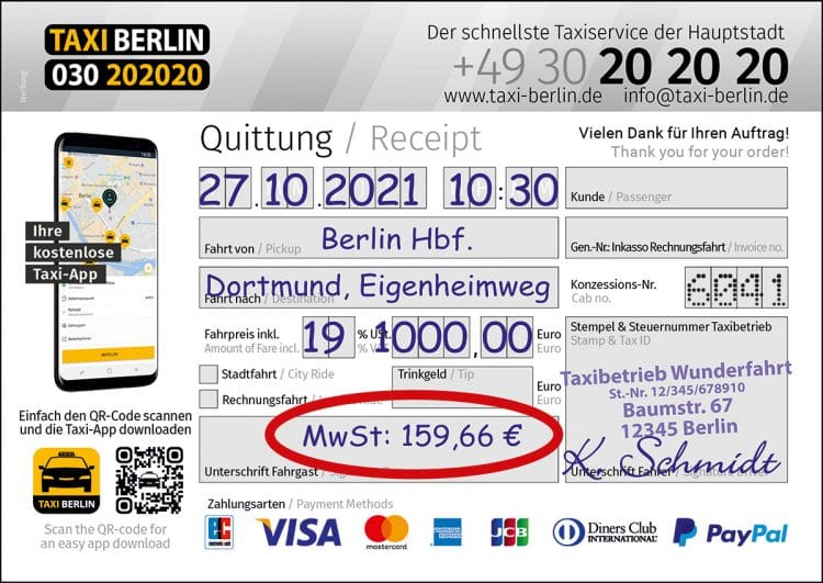 Rückkehr zum alten Umsatzsteuersatz