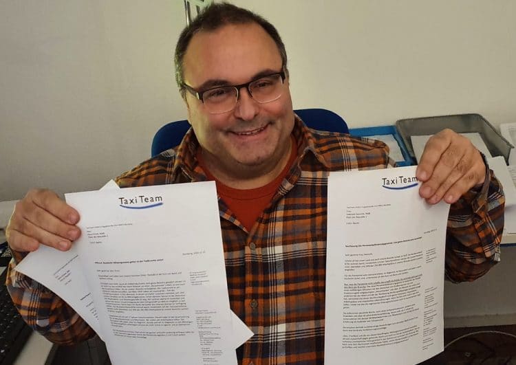 Politiker-Briefe aus der Taxi-Praxis