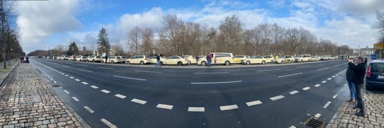 Große Taxidemo in Berlin für eine faire PBefG-Novelle