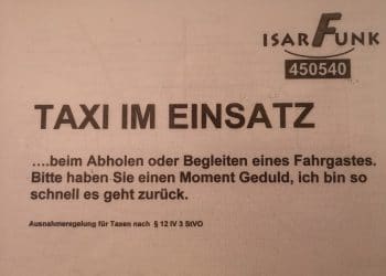35 Euro Strafe bei Abholung eines behinderten Fahrgastes