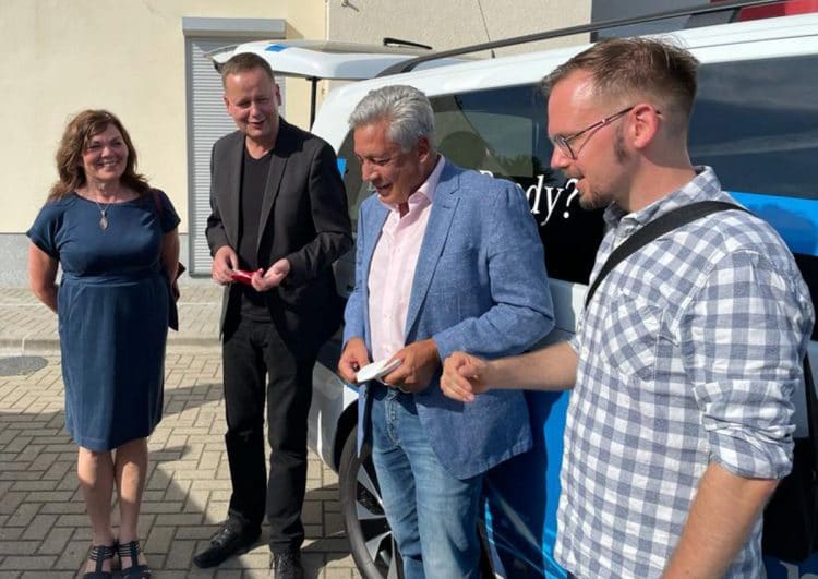 Klaus Lederer und Kristian Ronneburg zu Besuch in der Persiusstraße