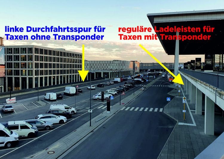 Berliner Taxen dürfen während Bahnstreik am BER laden