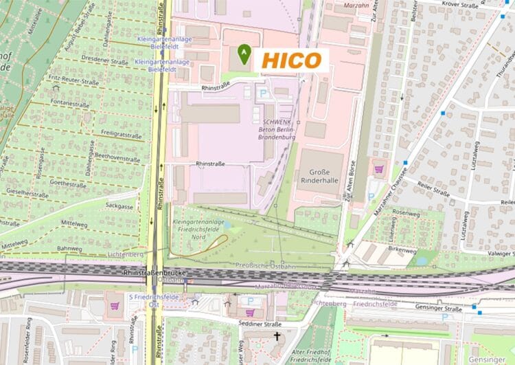HICO Berlin ist in die Rhinstraße gezogen