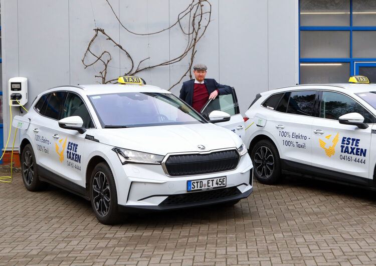 Felix Elfers Este Taxen mit Skoda Enyaq E-Taxi