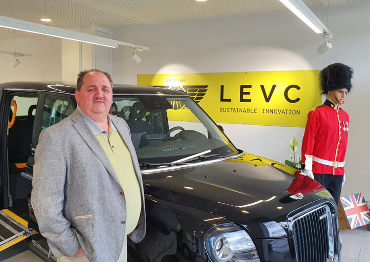 Münchner Showroom für das London-Taxi