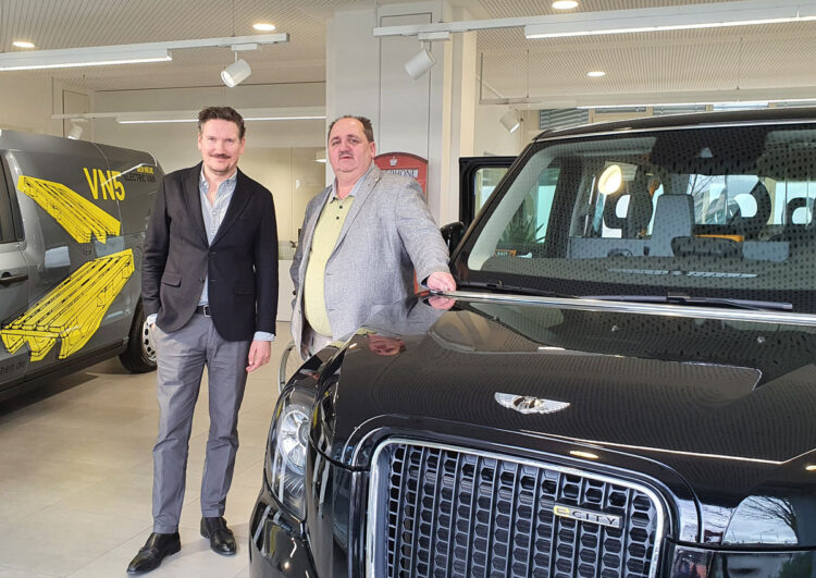 Münchner Showroom für das London-Taxi