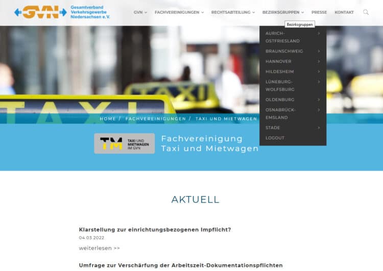 GVN-Webauftritt in neuem Design