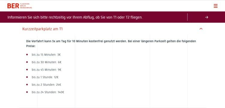Gebührenänderung am BER soll das Taxigewerbe schützen