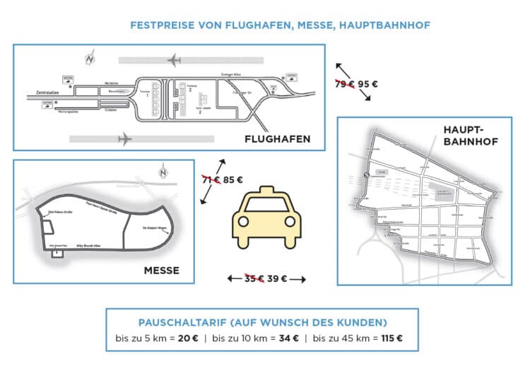 München plant bei den Taxipreisen einen Staffeltarif