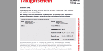 Bahntaxi-Fahrten werden digital