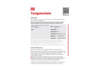 Bahntaxi-Gutscheine: einscannen, losfahren, abrechnen