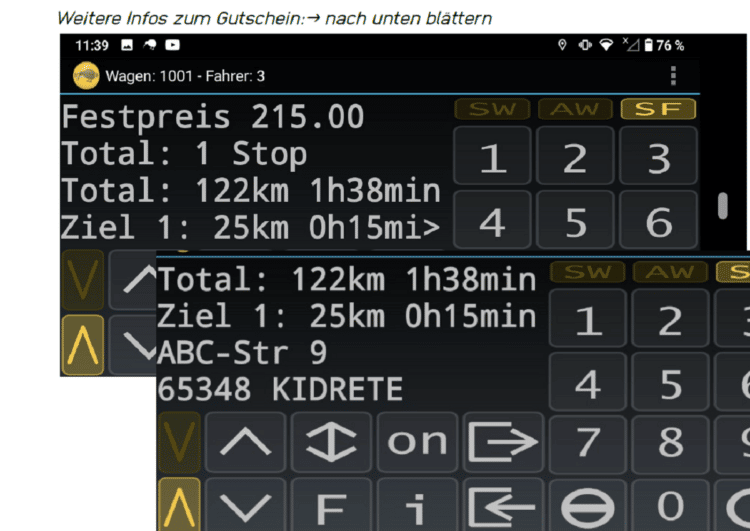 Bahntaxi-Gutscheine: einscannen, losfahren, abrechnen