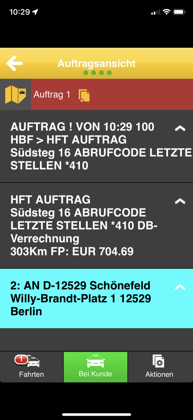 Bahntaxi-Gutscheine: einscannen, losfahren, abrechnen