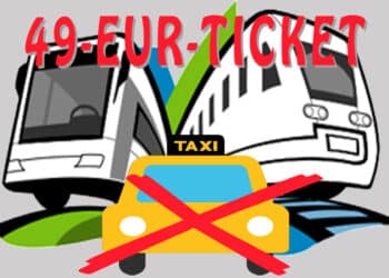 Nahverkehrsticket lässt das Taxi außen vor
