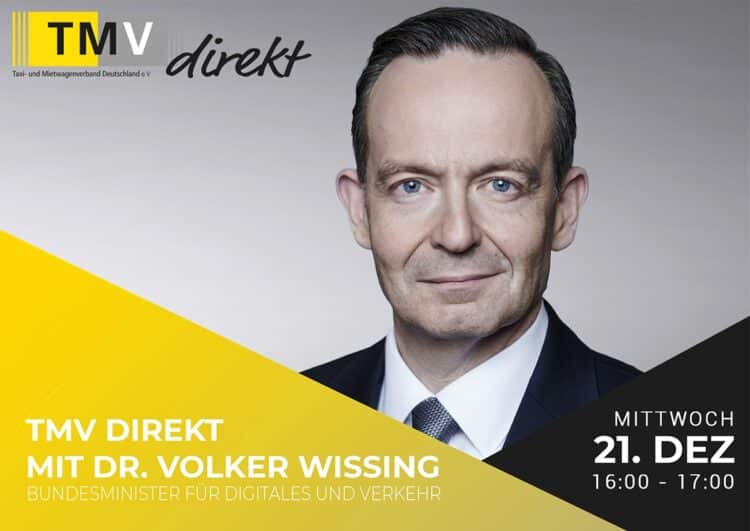 Wissing stellt sich im Online-Chat live den Fragen des Taxigewerbes