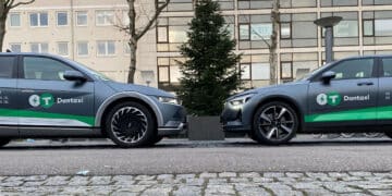 Viele verschiedene E-Taxi Modelle in Dänemark