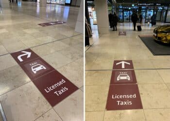 Dreiste Fahrgast-Anwerbung an Flughäfen