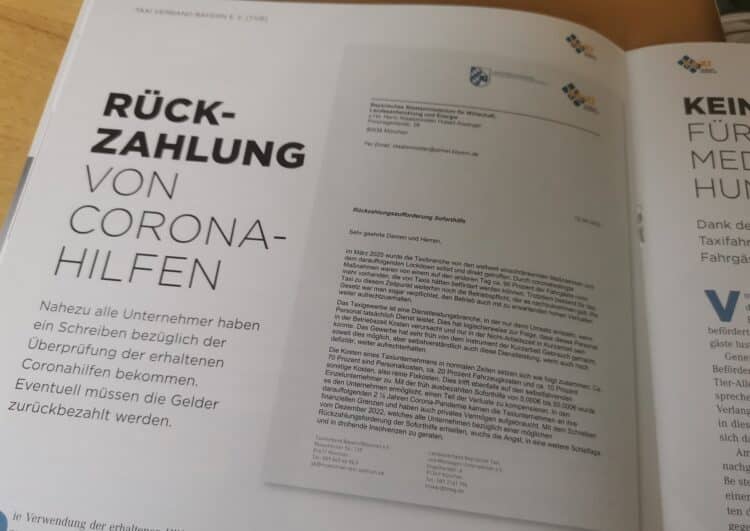 Mutmacher für das Münchner Taxigewerbe