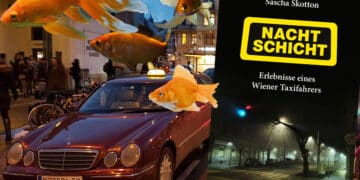 Die Heizdeckenfahrt und die Vergesslichkeit der Goldfische in einem Taxibuch