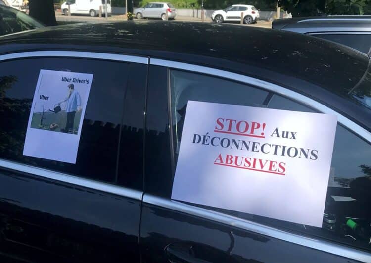 Proteste von Uber- und Taxifahrern in fünf europäischen Metropolen