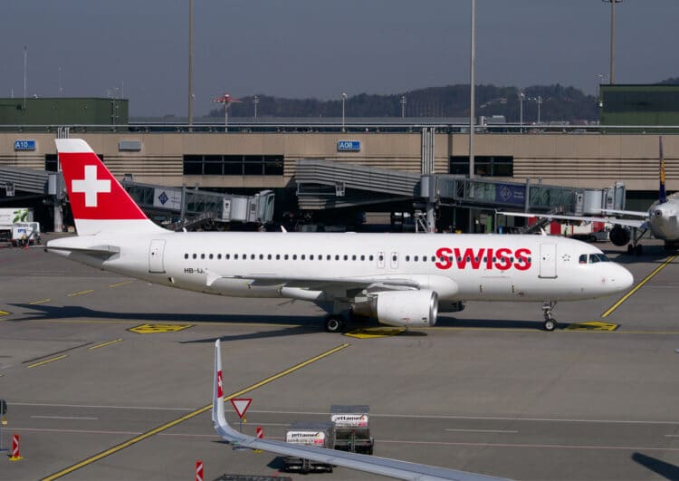 Flughafen Zürich. Swiss Airlines
