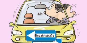 Rückwärtsfahren in der Einbahnstraße – wer haftet beim Crash?