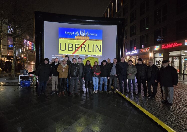 Wenn Uber-Protest zur Taxi-Kunst wird