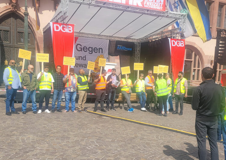 Taxiprotest in Frankfurt