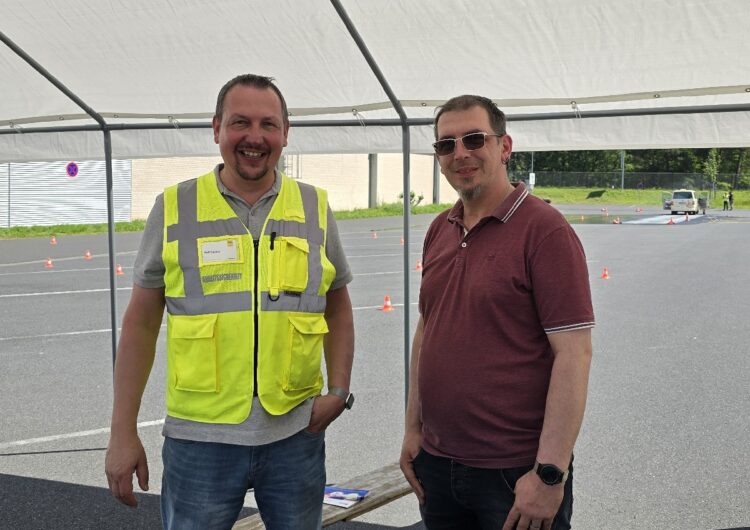 Vollbremsung mit Rollstuhl