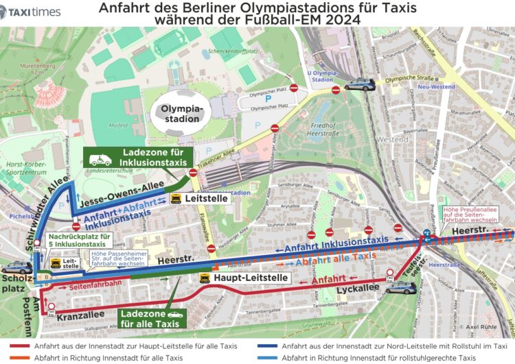 Fußballfans zu EM-Spielen bringen und abholen – Taxi Berlin sagt, wo