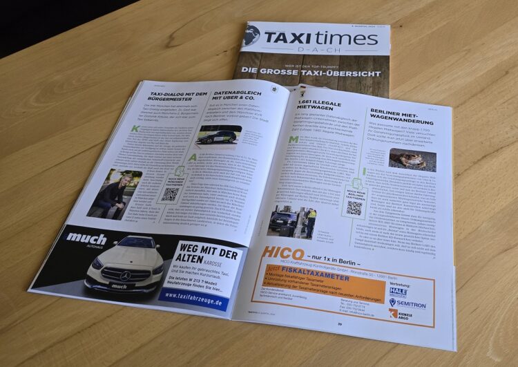 Neue Taxi-Times-Ausgabe erschienen: Eine Taxi-Übersicht in Quartett-Form