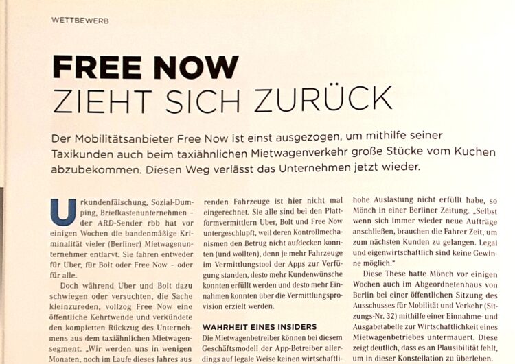 Der peinliche Hauptbahnhof – Taxi Times München erschienen