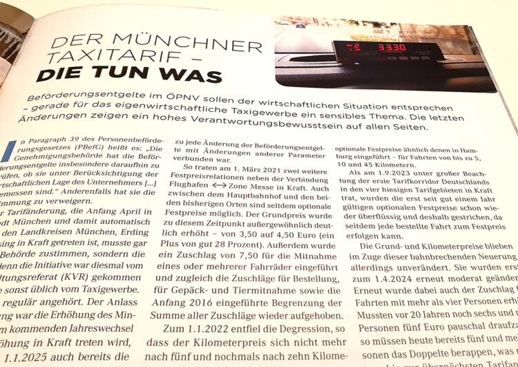 Der peinliche Hauptbahnhof – Taxi Times München erschienen