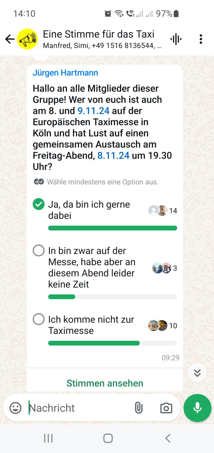 Auf ein Abendessen mit unseren Abonnenten